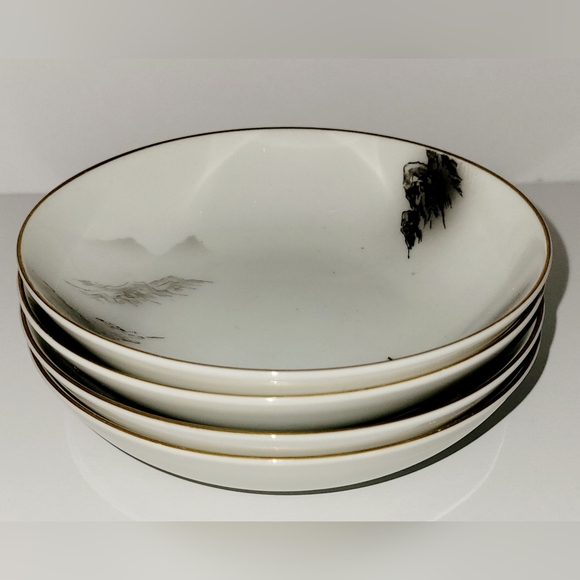 (4) Fukagawa Fruit Bowl Bundle Arita 903 Pattern  Vintage Japanese Bowl Set - Picture 5 of 7